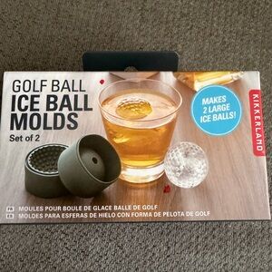 Kirkland Golf Ball Ice Ball Molds Set of 2